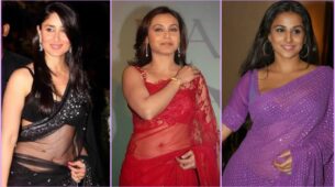 Kareena Kapoor, Rani Mukerji & Vidya Balan’s Semi-Ethnic High-Chic Transparent Saree Style Is Desi Fashion Goals