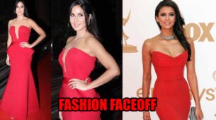 Fashion Faceoff: Katrina Kaif Vs Nina Dobrev: Which Diva Raised Hotness Bars In A Red Gown?