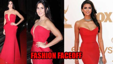 Fashion Faceoff: Katrina Kaif Vs Nina Dobrev: Which Diva Raised Hotness Bars In A Red Gown?