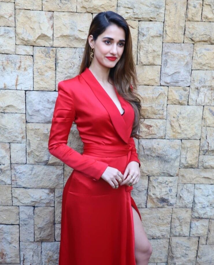 Katrina Kaif Vs Disha Patani: Which Babe Deserves A 10/10 For Her Red V-Neck Dress? - 1