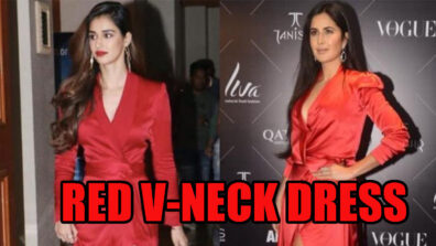 Katrina Kaif Vs Disha Patani: Which Babe Deserves A 10/10 For Her Red V-Neck Dress?