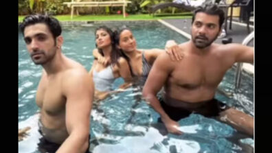 Kumkum Bhagya casts Shabir Ahluwalia, Arijit Taneja & Sriti Jha enjoy pool time, see viral pic