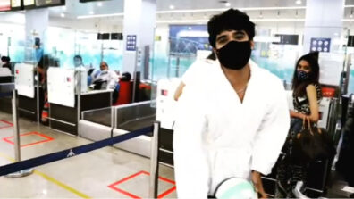 Kumkum Bhagya fame Zeeshan Khan caught on camera roaming in the airport in a bathrobe, what’s happening?