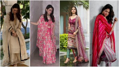 Let The Desi Girl In You Shine With These Traditional Outfits Of Malavika Mohanan & Hansika Motwani