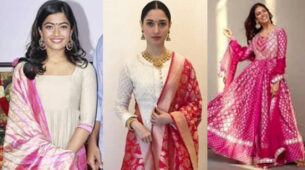 Love the Banarasi suit style? Take vogue tips from Rashmika Mandanna, Tamannaah Bhatia & Malavika Mohanan