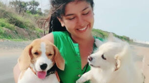 [Lucky Babies] TMKOC diva Nidhi Bhanushali is big animal lover in real life & this video is proof