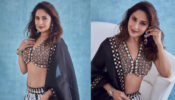 Madhuri Dixit looks resplendent in super hot lehenga & heavy make-up jewellery, fans go ‘Dhak Dhak’