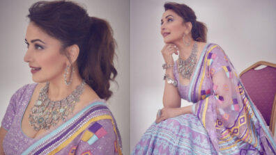 Madhuri Dixit melts internet with new saree photos, fans go ‘dhak dhak’