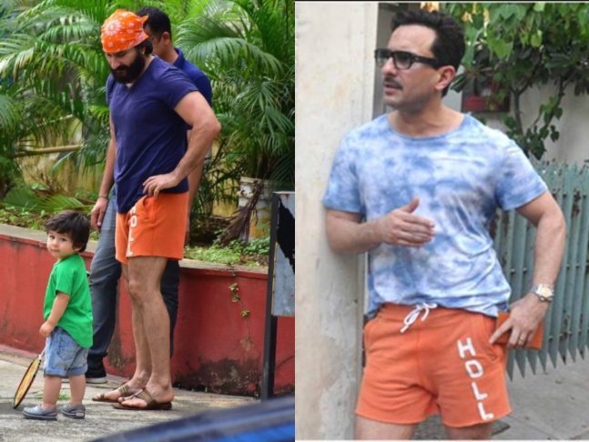 Major Throwback: When Debonair Nawab Saif Ali Khan Wore An Orange Shorts On Repeat - 0