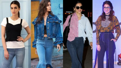 Make a bold fashion statement in flared cutout jeans like Kriti Sanon, Alia Bhatt, Deepika Padukone and Anushka Sharma: check out