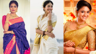 Malavika Mohanan, Sai Pallavi & Keerthy Suresh rock the South traditional saree look in style and these photos are proof