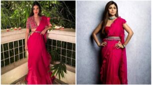 Malavika Mohanan Vs Shilpa Shetty: Which Diva Won Your Heart In Pink Saree?