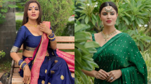 Monalisa & Aashka Goradia’s ‘desi in saree swag’ make fans feel the heat, checkout pictures