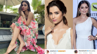 Mouni Roy looks smoking hot in latest floral printed outfit, Adaa Khan & Drashti Dhami love it