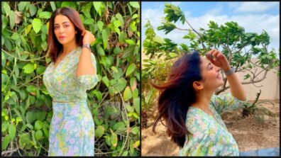 Nehha Pendse Poses For A Blissful Picture Featuring Nature Looks Enchanted In Floral