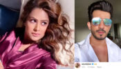 Nia Sharma shares a super-hot bedroom photo in a purple silk nightgown, Arjun Bijlani has something to say