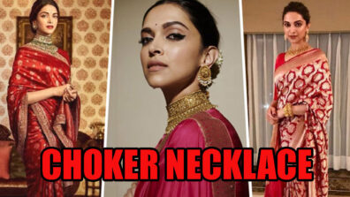 Nothing That Deepika Padukone’s Silk Royal Sarees & Choker Necklace Can’t Fix