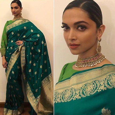 Nothing That Deepika Padukone’s Silk Royal Sarees & Choker Necklace Can’t Fix - 4