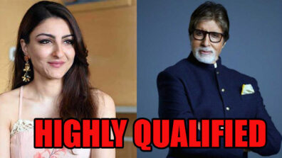 OMG! Highly Qualified B-Town Celebs: From Soha Ali Khan To Amitabh Bachchan