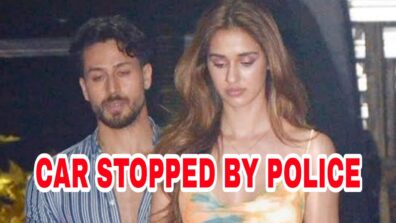 OMG: Tiger Shroff & Disha Patani’s car stopped by Mumbai Police, read details