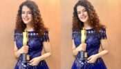 Palak Muchhal Is A Barbie Doll With Spring Curls & Royal Blue Dress