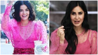 Pink Beauties: Katrina Kaif Or Lucy Hale: Which Beauty Looks Striking In Mesh Net Top?