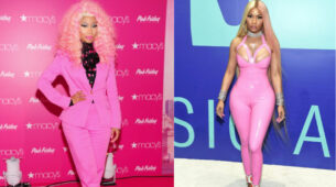 Pink For The Win: Nicki Minaj’s Catsuit To Pant Suit Looks In Pink
