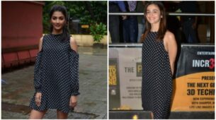 Pooja Hegde & Alia Bhatt Rocking The Hot Polka Dots And White Sneakers Trend