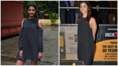 Pooja Hegde & Alia Bhatt Rocking The Hot Polka Dots And White Sneakers Trend