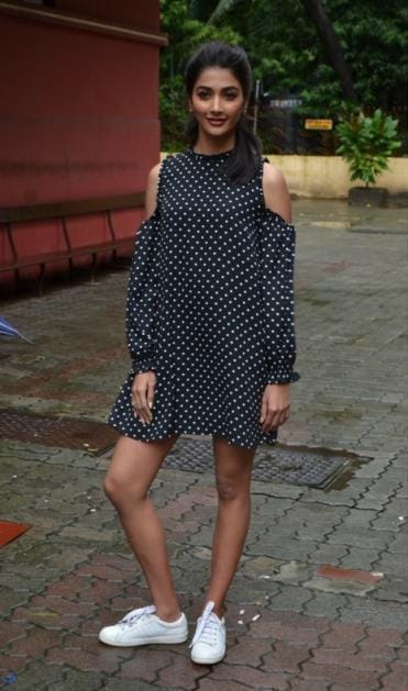 Pooja Hegde & Alia Bhatt Rocking The Hot Polka Dots And White Sneakers Trend - 0