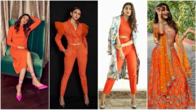 Pooja Hegde To Rakul Preet Singh: South Indian Divas’ Orange Outfits To Stand Out