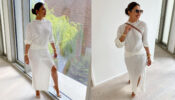 Priyanka Chopra looks super hot in all-white blouse & double-thigh high slit skirt, flaunts her ‘gold jewellery’ like a boss babe