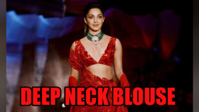 Promising Deep Neck Blouse Of Kiara Advani For A Lasting Impression