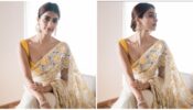 Promising Deep Neck Blouse Of Pooja Hegde For A Lasting Impression