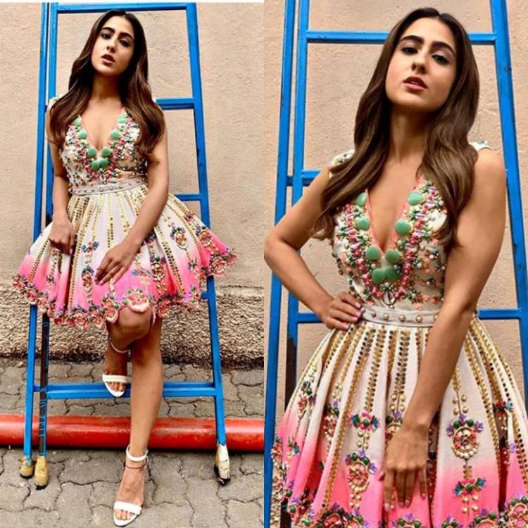 Raise The Hotness Bar With Spicy Hot Deep Neck Dresses Like Sara Ali Khan & Kareena Kapoor - 0