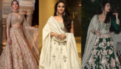 Raise the oomph game with your desi vibes in a traditional V-neck lehenga like Tamannaah Bhatia, Keerthy Suresh & Aishwarya Rai