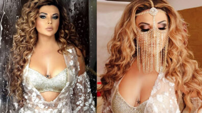 Rakhi Sawant shares super hot photo in shimmery bralette & jacket suit, fans in love with her curls