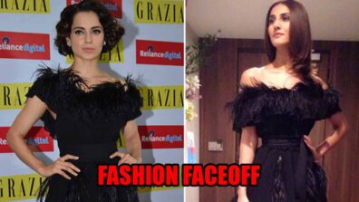 When Vaani Kapoor & Kangana Ranaut Spotted Wearing A Alike Fur Black Dress