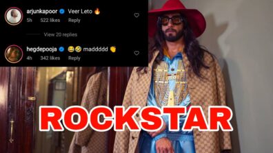 Ranveer Singh gives us serious rockstar vibes in new photo, Arjun Kapoor & Pooja Hegde comment