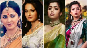 Rashmika Mandanna & Anushka Shetty Teach Netizens How To Slay Traditional Saree With Choker Necklace