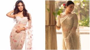 Rashmika Mandanna Vs Malavika Mohanan: Who Set The Glamour Game On Fire In White Saree?