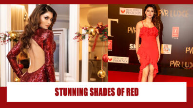 Rose-Red To Wine Red: Urvashi Rautela Burns The Vogue Game In Any Shade Of Red