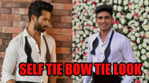 Same Pinch Situation For Shahid Kapoor & Shubham Gill In Self-Tie Bow Tie