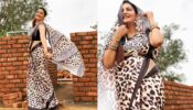 Sapna Choudhary Impresses Fans In Animal Print Saree, Fans Love Her Super Hot Avatar