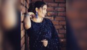 Sapna Choudhary Took Millions Of Hearts By Storm As She Poses In Semi-Satin Glitter Blue Saree