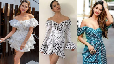 Sara Ali Khan, Kiara Advani & Disha Patani look super hot in polka-dot off-shoulder midi outfit, fans can’t stop crushing