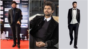 Sensational Style Situation For Allu Arjun, Prabhas & Vijay Deverakonda In A Black Suit