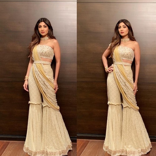 Times, When Shilpa Shetty Experimented With Sarees And Fans Went Wow - 2