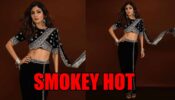 Shilpa Shetty looks smokey hot in black and silver saree, fans go bananas