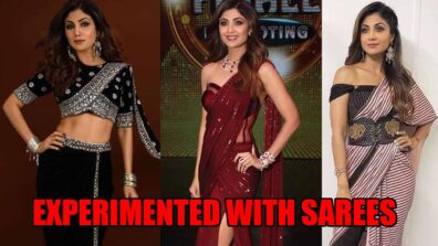 Times, When Shilpa Shetty Experimented With Sarees And Fans Went Wow